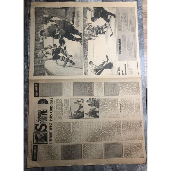 Sport images 1967 newpaper hochey Chicago Blackhawks bobby hull poster NHL - Picture 2 of 3